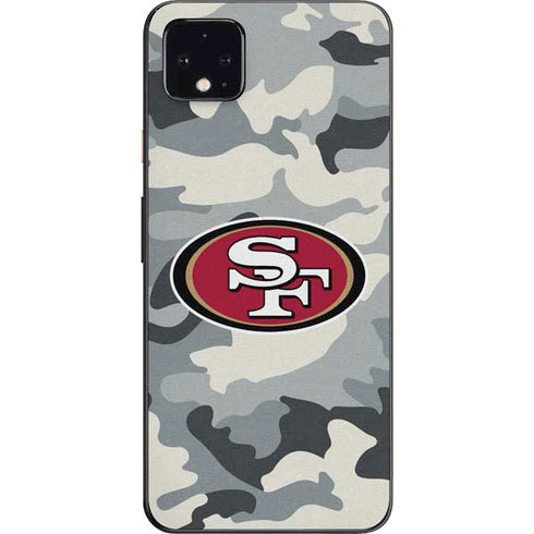 NFL San Francisco 49ers Camo Google Pixel 4 XL Skin